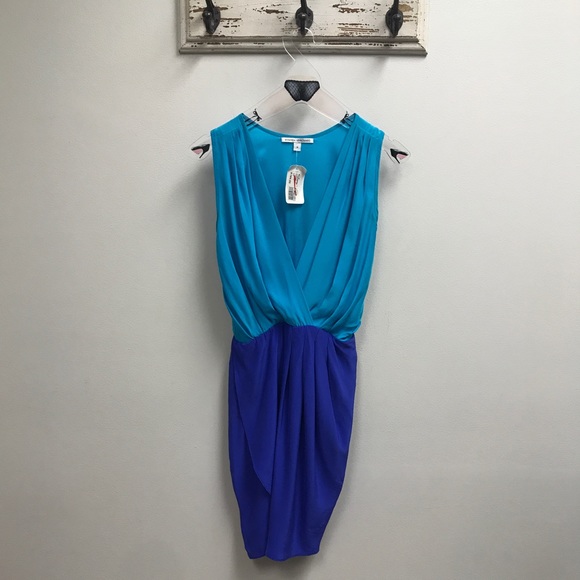 Amanda Uprichard Dresses & Skirts - Amanda Uprichard Blue Colorblock Dress